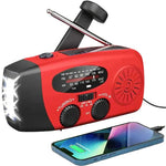 Solarbetriebene Notfallradio mit Handkurbel und Powerbank
