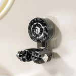Adjustable Shower Head Holder with Suction Cup and Practical Storage Hook