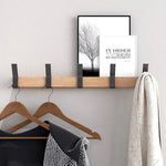 Wandgarderobe mit 5 verstellbaren Doppelhaken