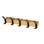 Wandgarderobe mit 5 verstellbaren Doppelhaken