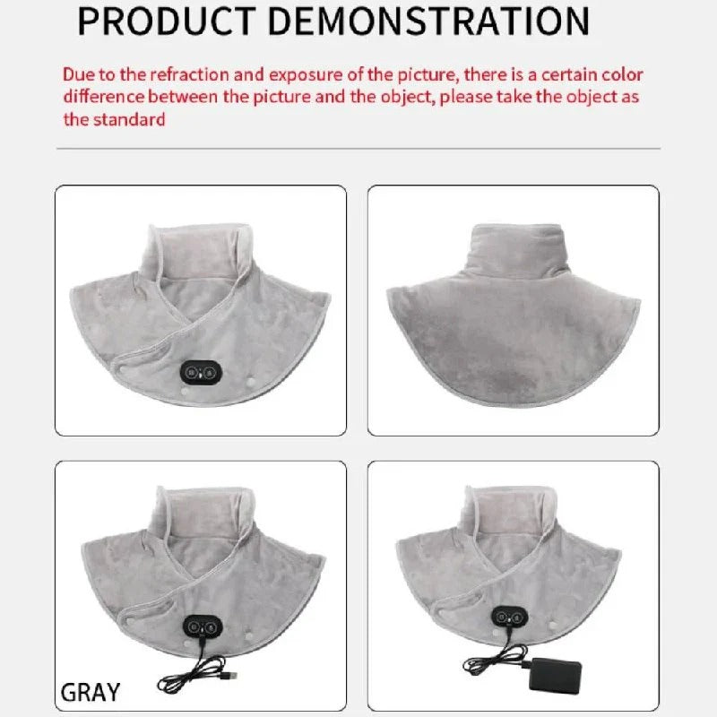 Heat-Assisted Neck and Shoulder Pad with 3 Temperature Settings and Automatic Shut-Off