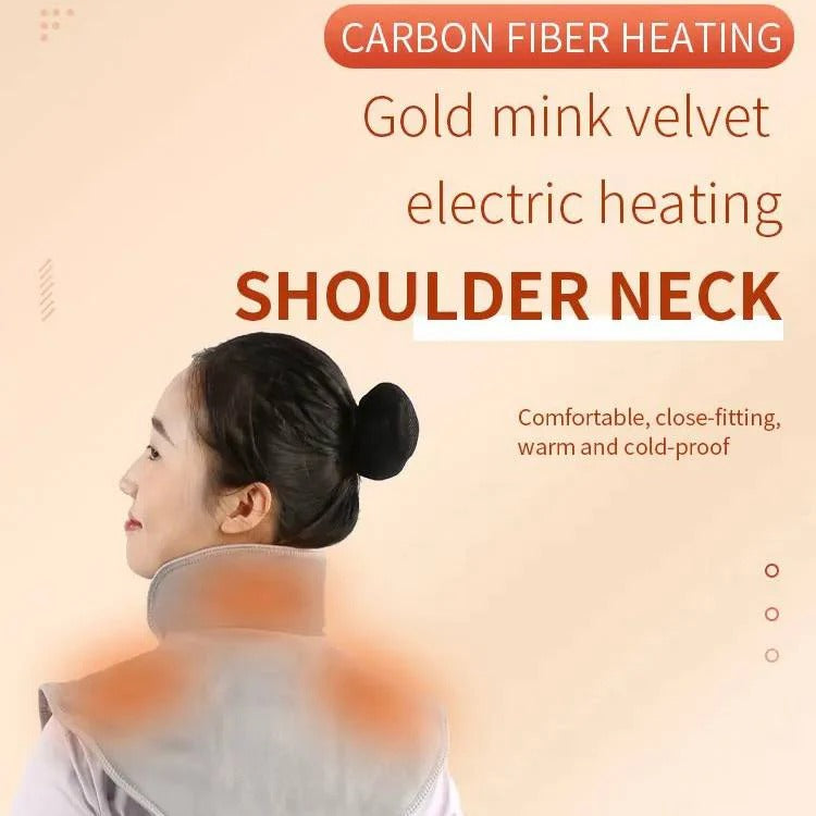 Heat-Assisted Neck and Shoulder Pad with 3 Temperature Settings and Automatic Shut-Off