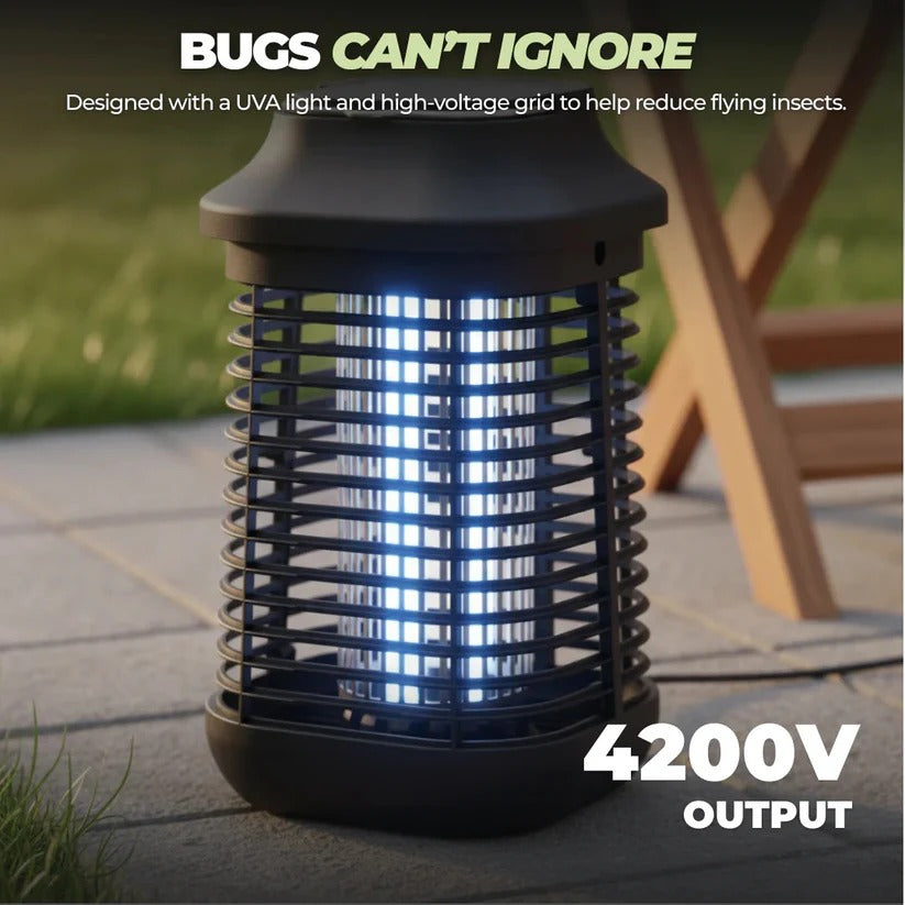 Effective insect killer with 15W UVA tube for indoor and outdoor use