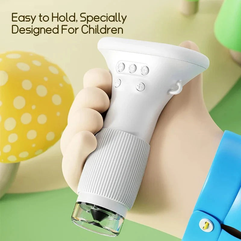 Portable Handheld Microscope with 1000x Magnification for Kids