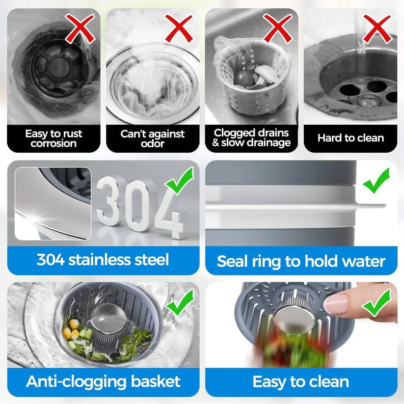 Smart Basin Filter with Removable Retention System
