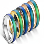 Color-Changing Mood Ring with Stainless Steel Band
