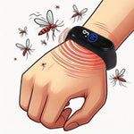 Tragbares Ultraschall-Mückenabwehr-Armband mit Clip-Design