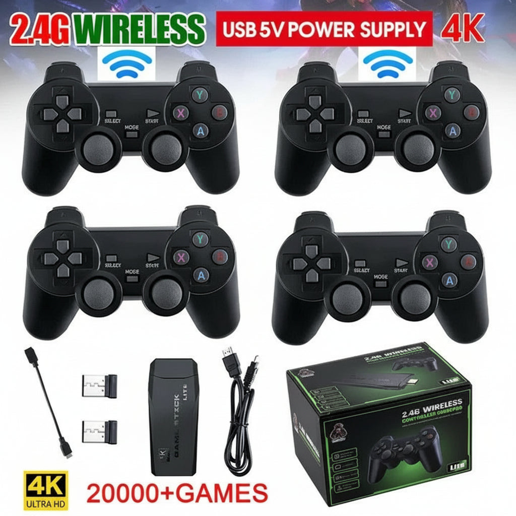 Games console for TV with HDMI connection and over 20,000 games