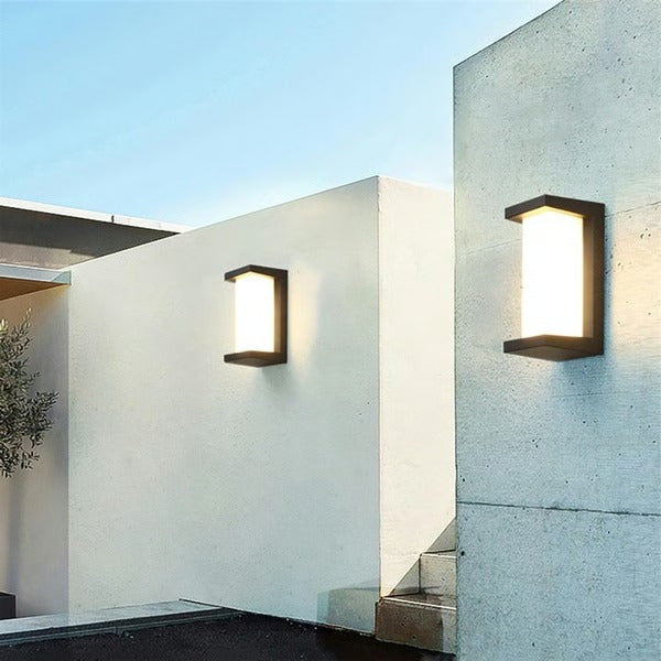 Elegante LED Außenleuchte mit Wandmontage