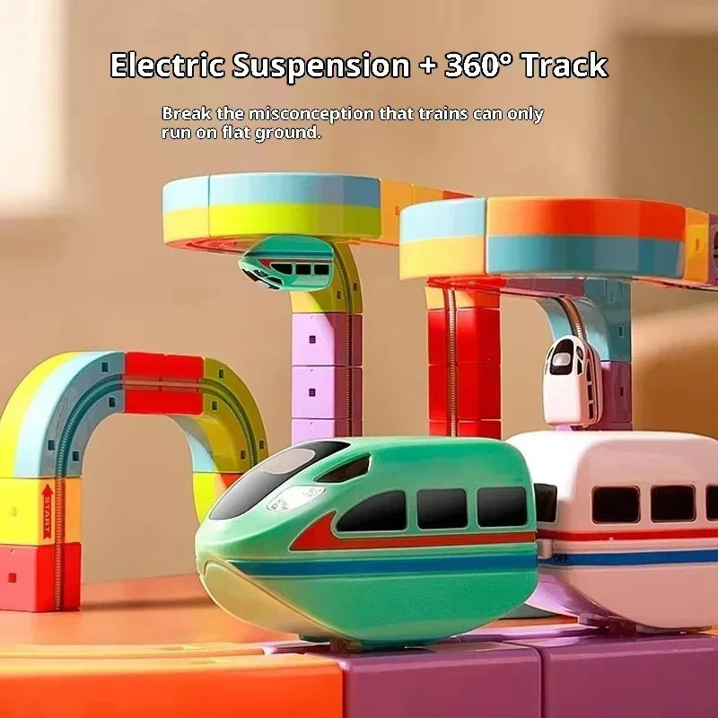 Magnetic Marble Run with Levitation Technology for Creative Building Projects
