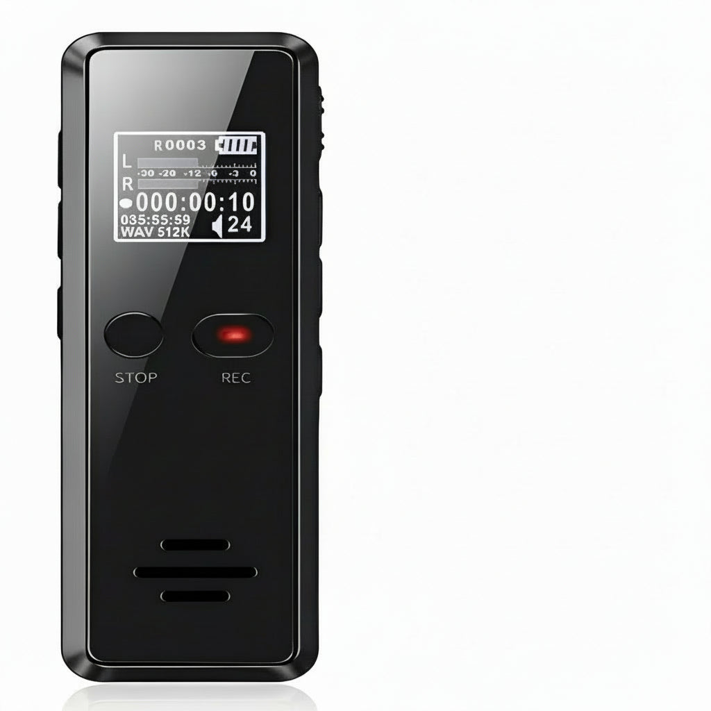 Digital Audio Recorder with Integrated Loudspeaker