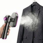 Portable Garment Steamer with Swivel Handle and Visible Water Tank
