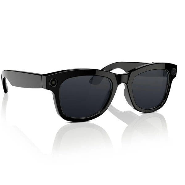 Smart glasses with integrated camera and Bluetooth audio
