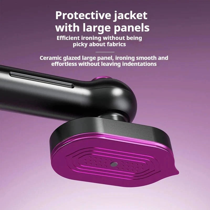 Portable Garment Steamer with Swivel Handle and Visible Water Tank