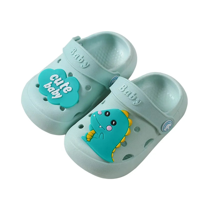 Children's slippers with a breathable design