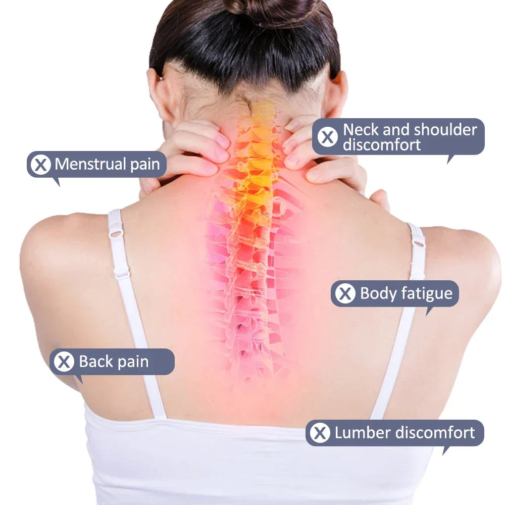 Heat and vibration massager for lymphatic drainage
