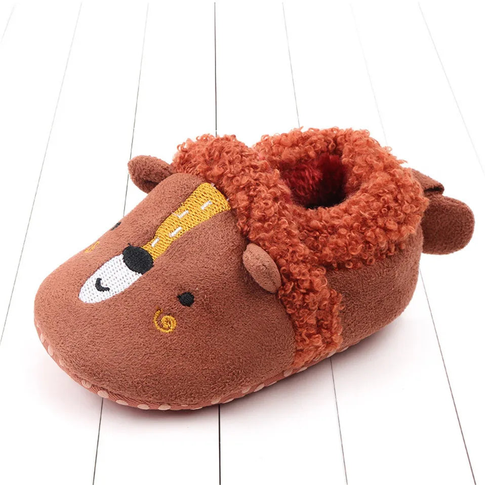 Animal Plush Slippers for Babies and Toddlers – Warm