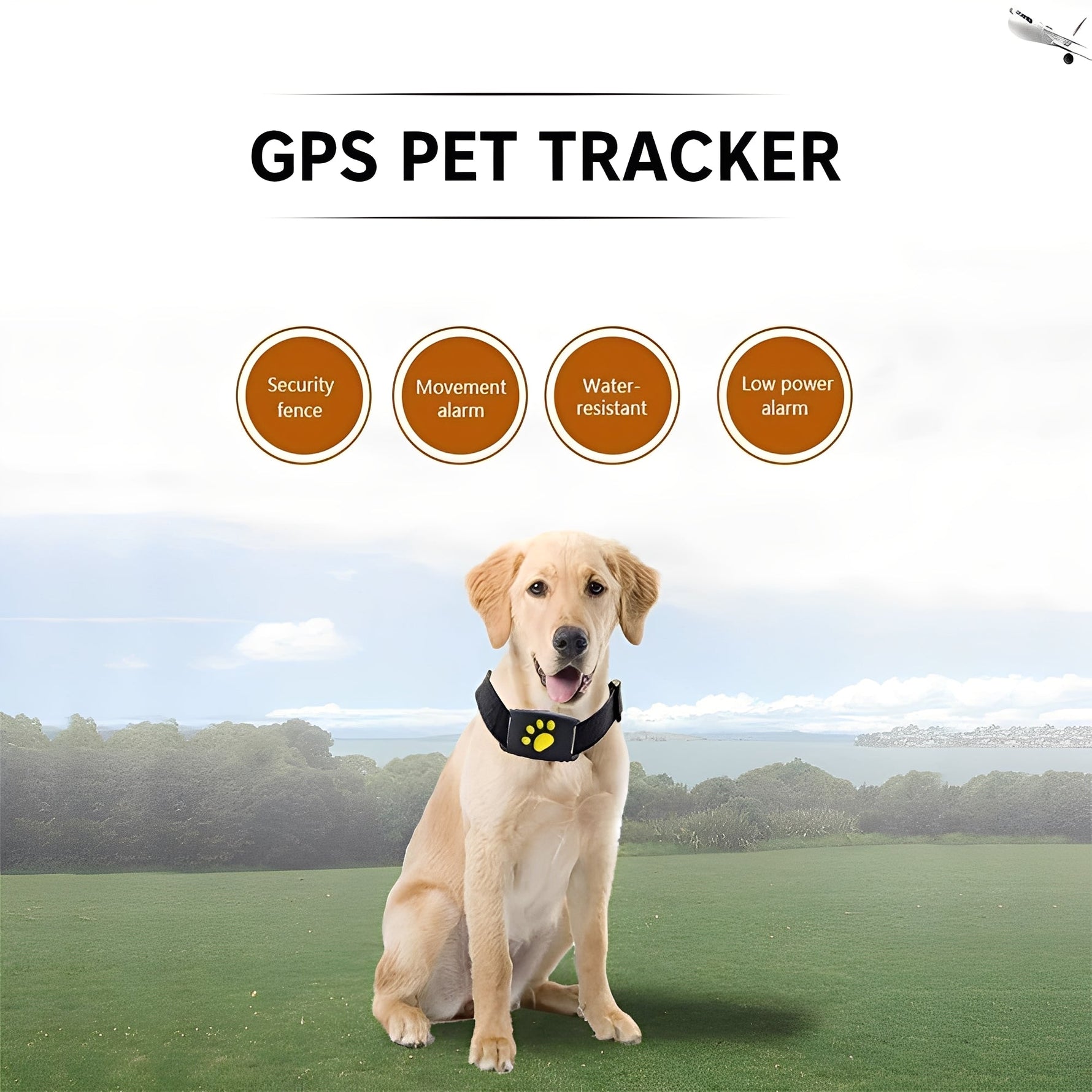 Intelligenter GPS-Halsband für Haustiere mit App-Funktionalität