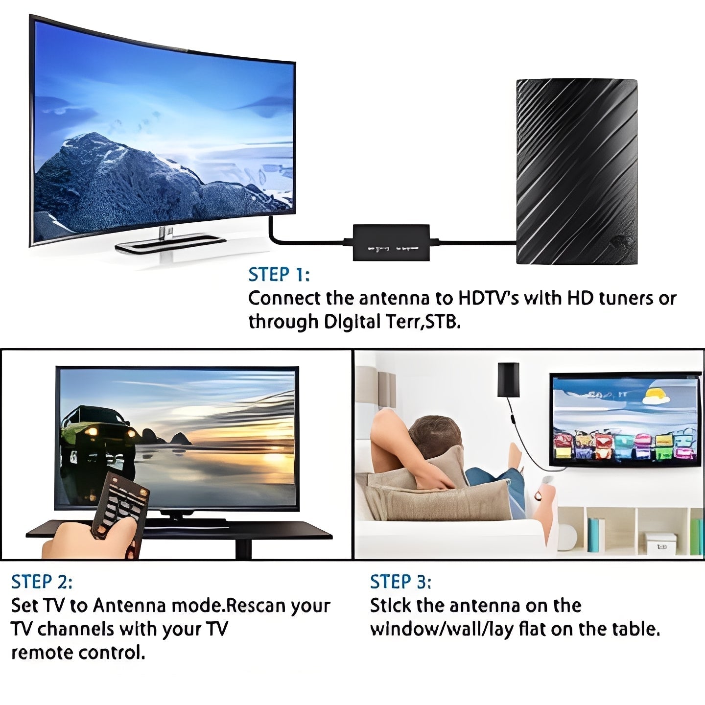 Hochleistungsantenne für digitalen Fernsehempfang