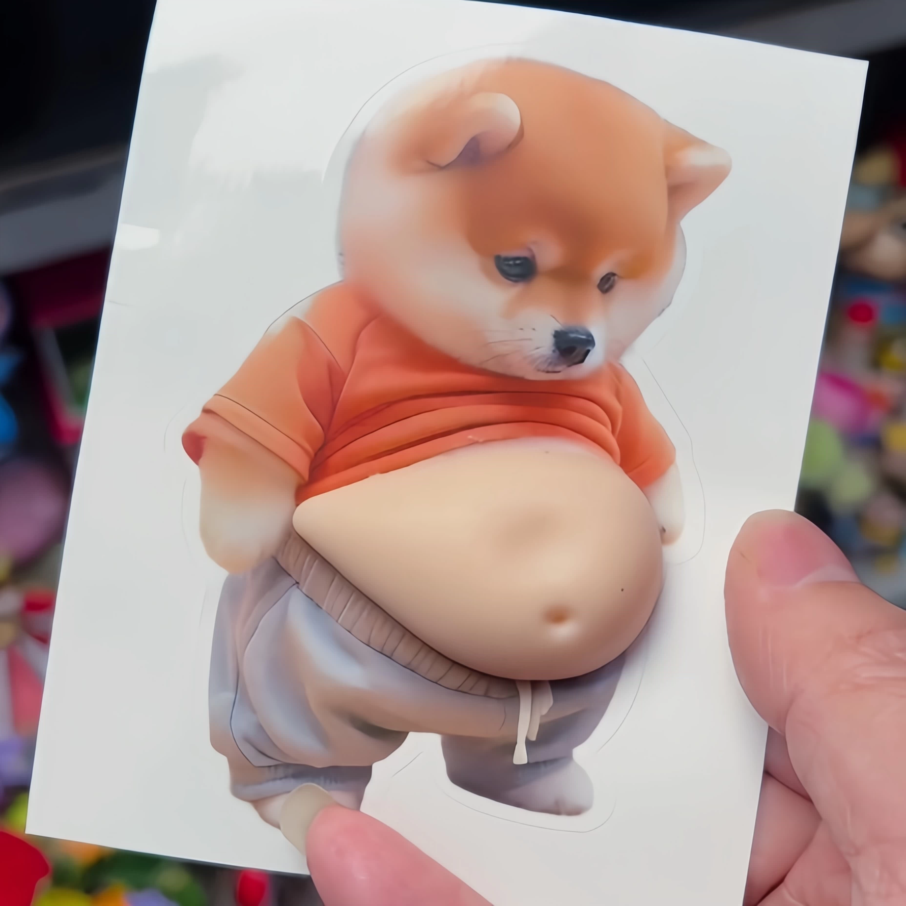 Silikon Aufkleber Schutz für Chubby Shiba