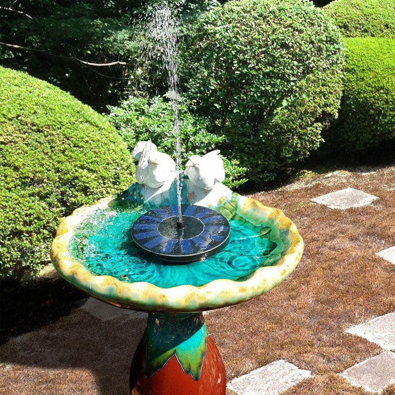 Solar-Powered Floating Garden Fountain for Ponds