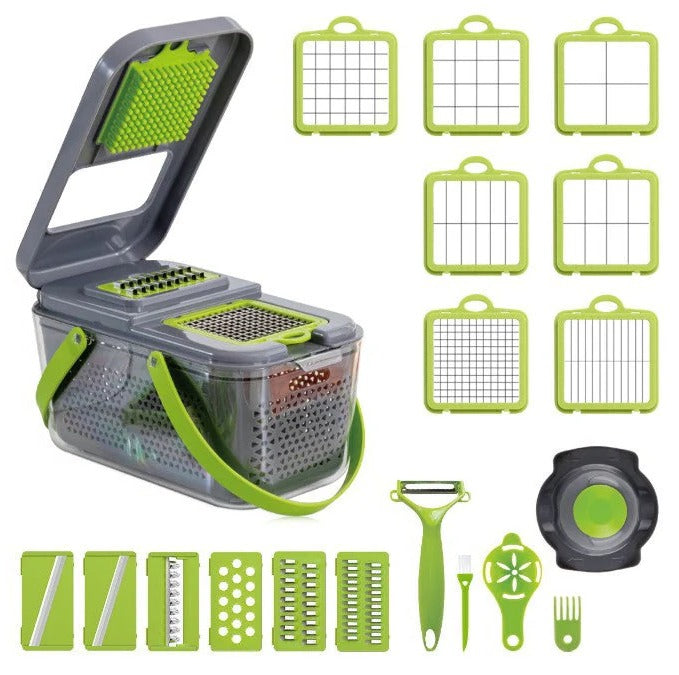 Vegetable slicer with 18 functions