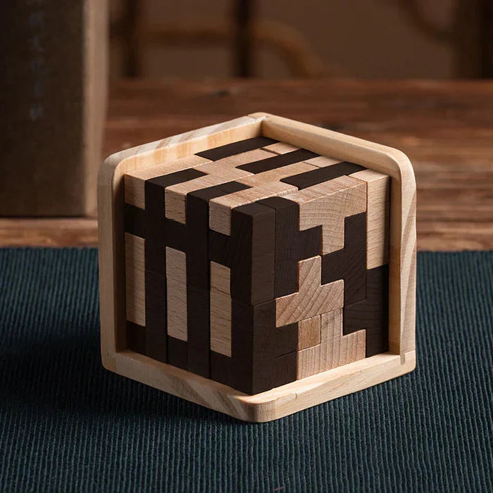 Kreativitätsförderndes 3D Holzpuzzle – DenkSpiel