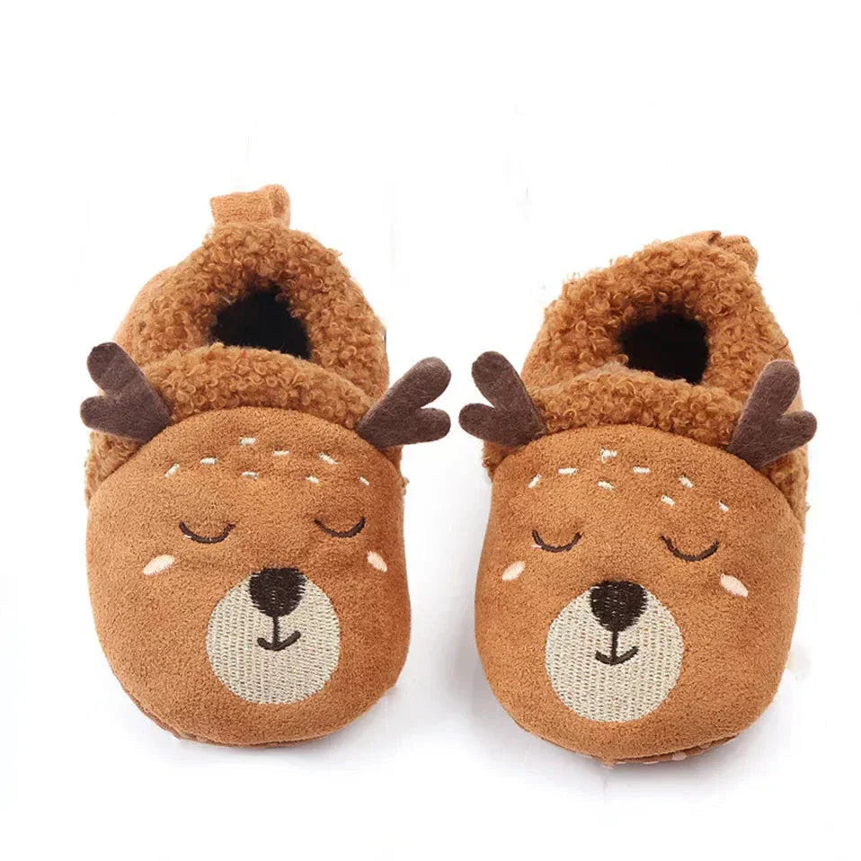 Animal Plush Slippers for Babies and Toddlers – Warm