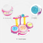 Musical Toy for Kids - Electronic Drum Set with Light and Sound