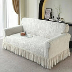 Sofa cover with sunflower pattern and elastic seat