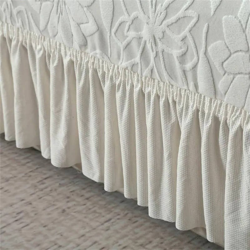 Sofa cover with sunflower pattern and elastic seat