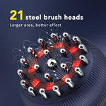 Heat and vibration massager for lymphatic drainage