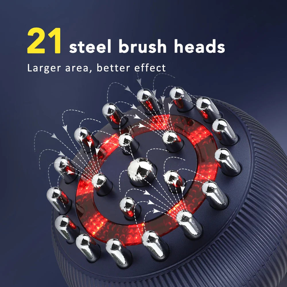 Heat and vibration massager for lymphatic drainage