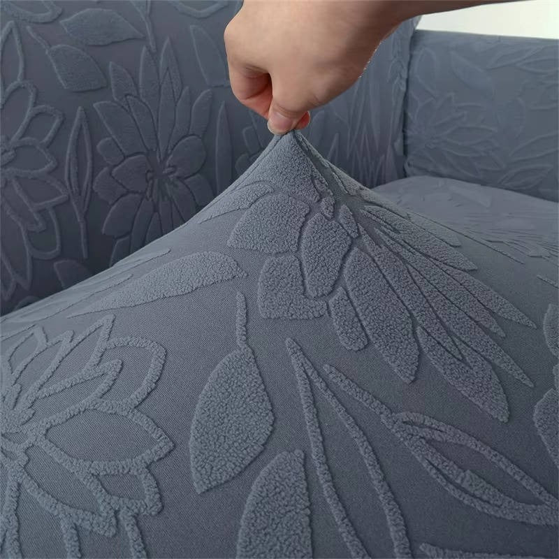 Sofa cover with sunflower pattern and elastic seat