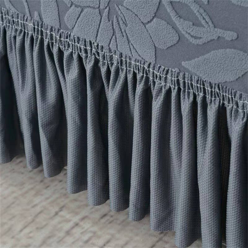 Sofa cover with sunflower pattern and elastic seat