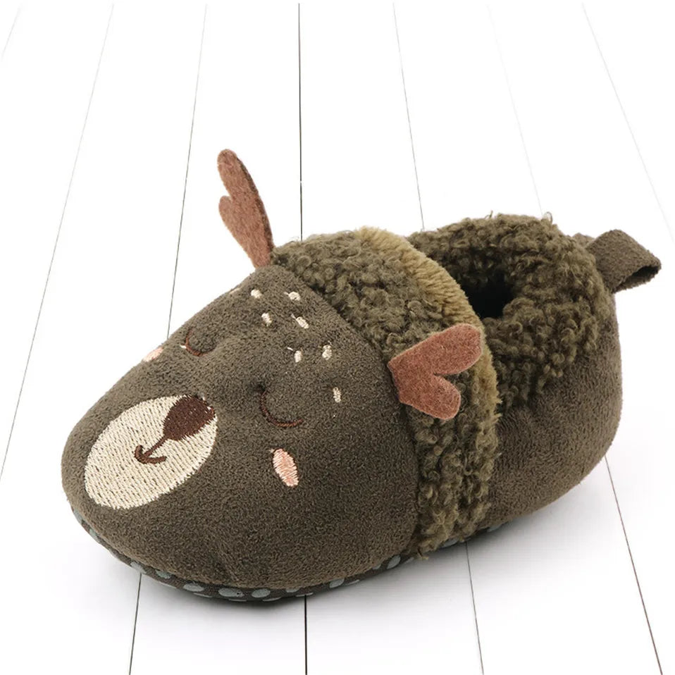 Animal Plush Slippers for Babies and Toddlers – Warm