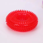 Rubber Ring Dog Toy with Integrated Squeaker