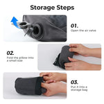 Compact and Adjustable Camping Neck Pillow with Double Valve