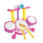 Musical Toy for Kids - Electronic Drum Set with Light and Sound