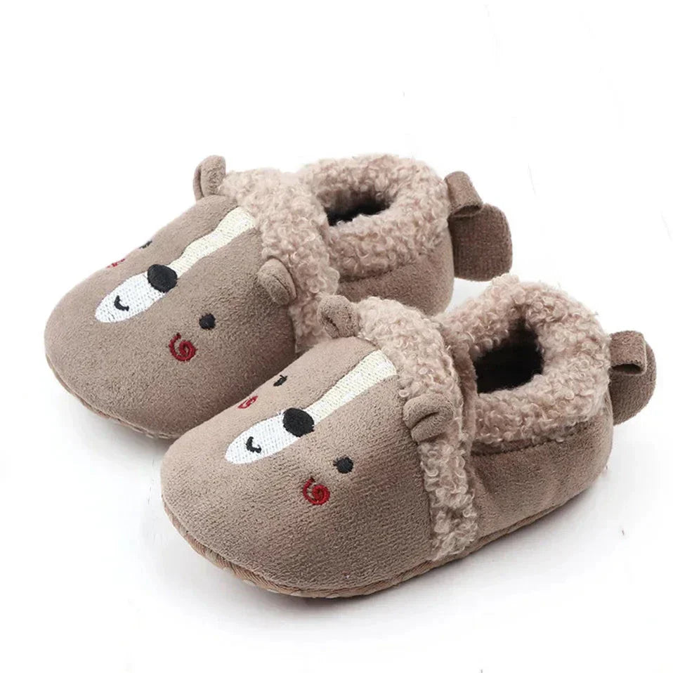 Animal Plush Slippers for Babies and Toddlers – Warm