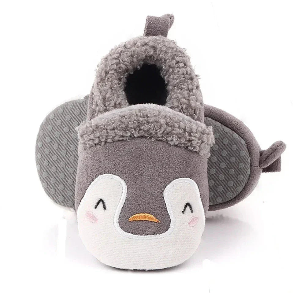 Animal Plush Slippers for Babies and Toddlers – Warm