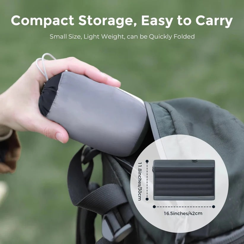 Compact and Adjustable Camping Neck Pillow with Double Valve