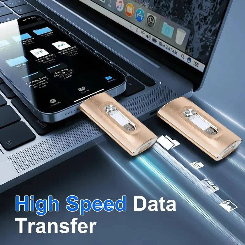 Practical USB stick for photo backups with versatile device compatibility