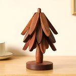 Christmas Tree Coasters foldable – Decorative and practical | Ideal for drinks and holidays