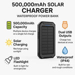Wasserdichter Solar-Powerbank mit Hoher Kapazität
