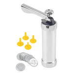 Aluminium-Kekspresse Set mit 20 Formen und 4 Spritzaufsätzen