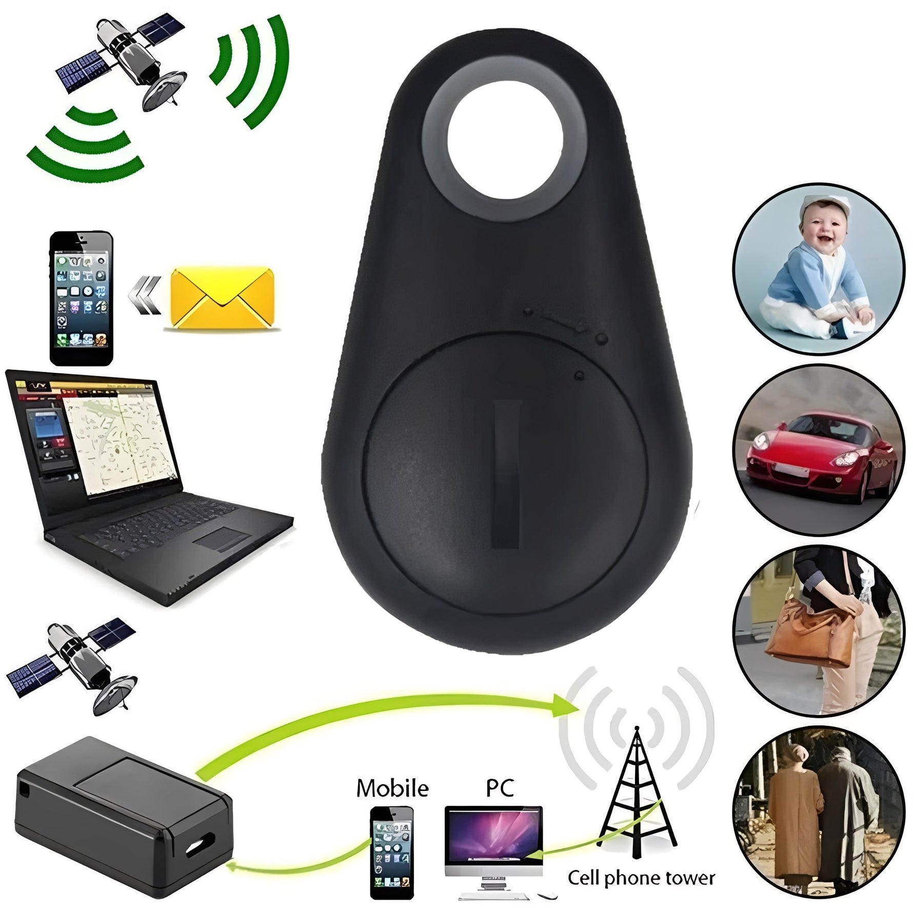 Praktischer Bluetooth-Tracker für persönliche Gegenstände und Haustiere