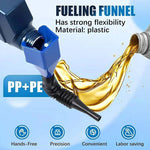 Praktischer Ölfunnel mit Flexiblem Schlauch und Sicherungsclip