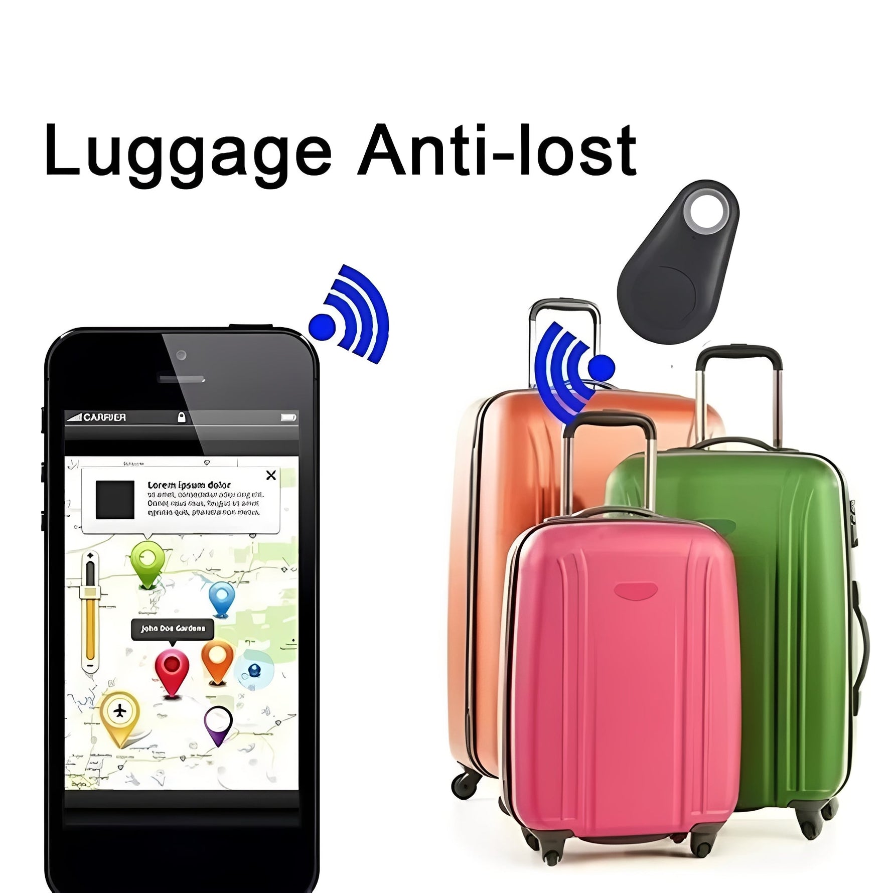 Praktischer Bluetooth-Tracker für persönliche Gegenstände und Haustiere
