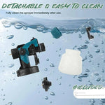 Cordless Paint Sprayer with 3 Interchangeable Nozzles and Versatile Spray Modes